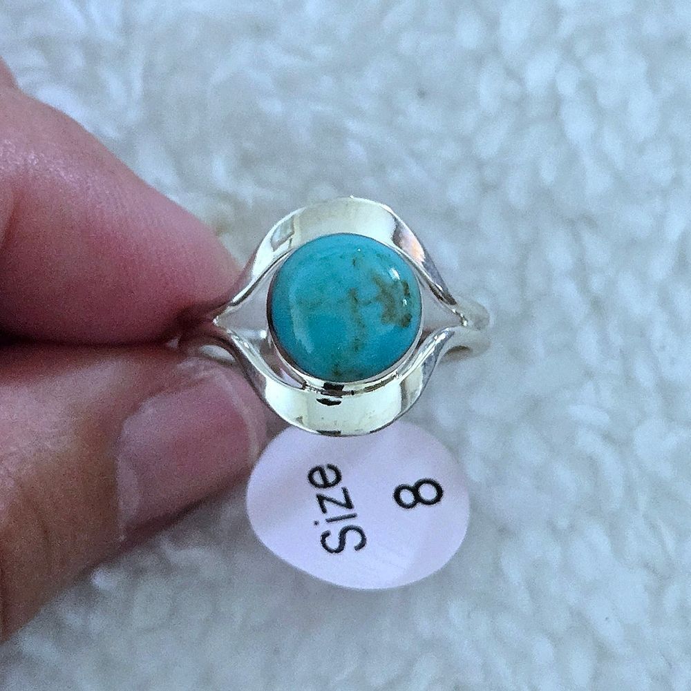 Sterling Silver🤍 Mexican🇲🇽 Turquoise Ring - NWT - Picture 11 of 16